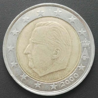 Лот: 24592889. Фото: 1. 2 евро 2000 Бельгия (1242). Европа