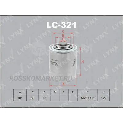 Лот: 19977314. Фото: 1. Масляный фильтр LUNX LC-321. Расходные материалы