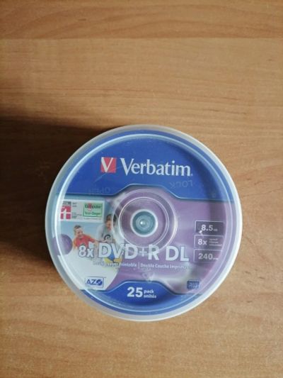 Лот: 4294638. Фото: 1. Диск двухслойный DVD+R DL 8x 8... CD, DVD, BluRay