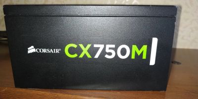 Лот: 14805441. Фото: 1. Блок питания Corsair CX750M. Корпуса, блоки питания