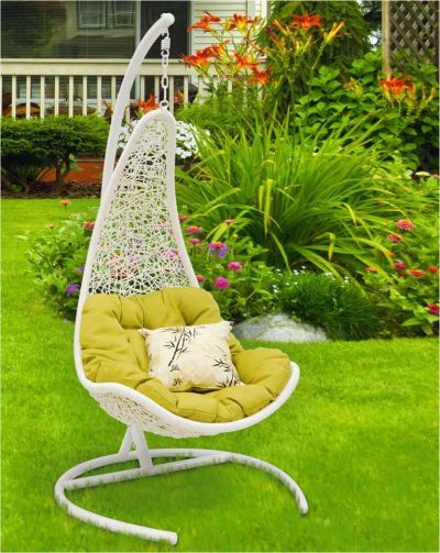 Лот: 8481335. Фото: 1. Кресло подвесное Wind White, искусственный... Мебель для сада, дачи