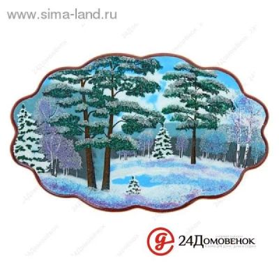 Лот: 12763805. Фото: 1. Картина &quot;Зима&quot; в форме... Другое (хозтовары)