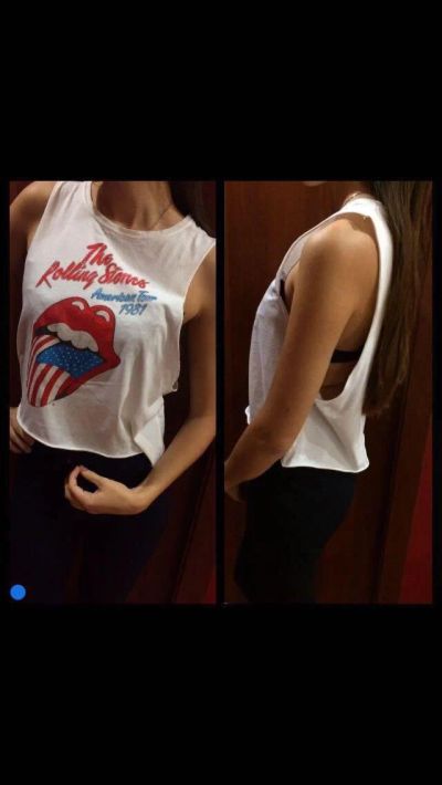 Лот: 11864933. Фото: 1. Новая майка Pull and Bear Roling... Футболки, топы и майки