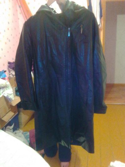 Лот: 5469892. Фото: 1. плащ кожанный. Верхняя одежда