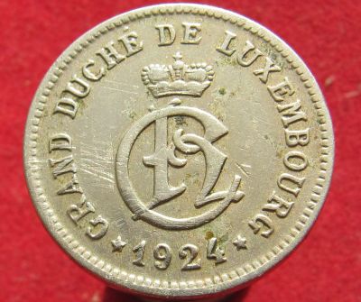 Лот: 14858275. Фото: 1. Люксембург 10 сантимов, 1924г. Остальные страны