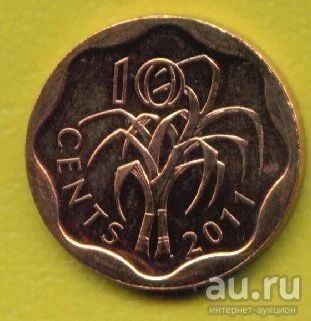 Лот: 9759372. Фото: 1. Свазиленд 10 центов 2011 (546). Африка