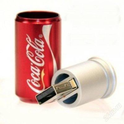 Лот: 2585635. Фото: 1. Usb Накопитель Coca-Cola 4Gb. Другое (аксессуары)