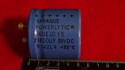 Лот: 16993796. Фото: 1. Конденсатор Sprague Powerlitic... Конденсаторы