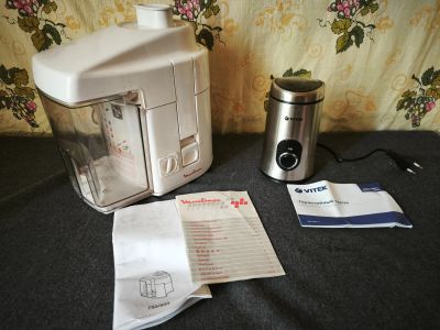 Лот: 25800642. Фото: 1. Соковыжималка+кофемолка. Кухонная