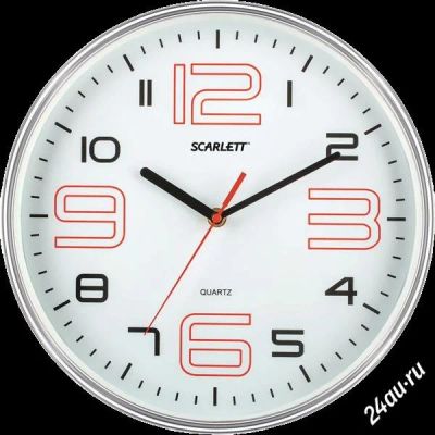 Лот: 2572865. Фото: 1. Часы настенные Scarlett SC-55B... Часы настенные, настольные