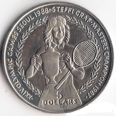Лот: 6917143. Фото: 1. Ниуэ.5 долларов 1988 г.Олимпийские... Австралия и Океания
