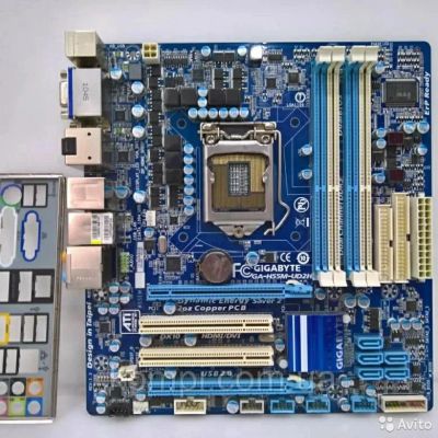 Лот: 16627460. Фото: 1. Gigabyte H55M-UD2H lga 1156. Материнские платы