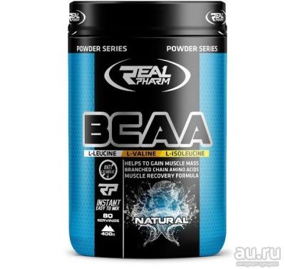 Лот: 8431133. Фото: 1. Real Pharm BCAA 400 г. (вишня... Фитнес, аэробика и гимнастика