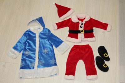 Лот: 12798986. Фото: 1. Новогоднии костюмы Дед мороз и... Детские карнавальные, праздничные костюмы