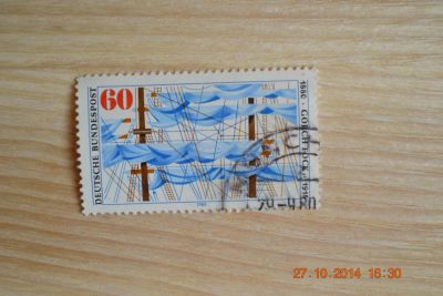 Лот: 4673250. Фото: 1. Марка Германии 1980 г. Мачты и... Марки