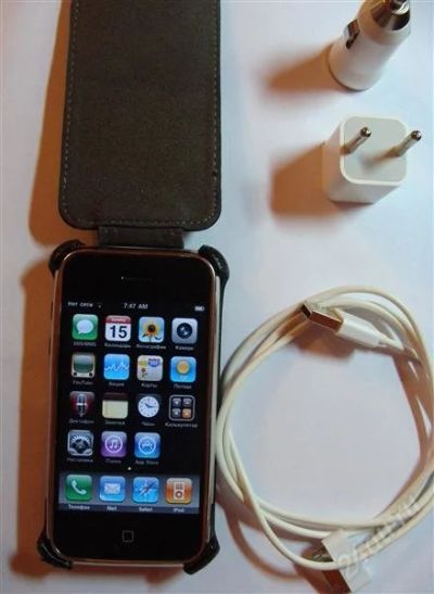 Лот: 1735762. Фото: 1. iphone 2g (8gb), американец, состояние... Смартфоны