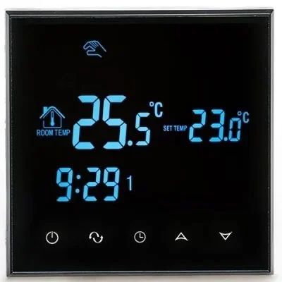 Лот: 14592065. Фото: 1. Терморегулятор RTC Wi Fi черный... Тёплый пол