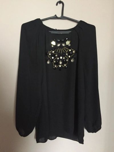 Лот: 9626149. Фото: 1. Блуза черная ZARA s. Блузы, рубашки, водолазки