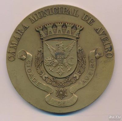 Лот: 10393226. Фото: 1. Португалия 1984 г Медаль Aveiro... Сувенирные