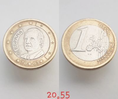Лот: 15619469. Фото: 1. монета Испания 1 евро, 2003г. Европа