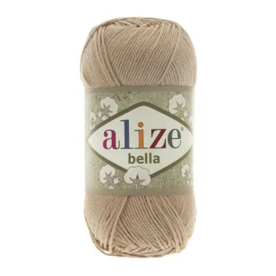 Лот: 25643083. Фото: 1. Пряжа Alize Bella 50гр. - 76 бежевый... Ткани, нитки, пряжа