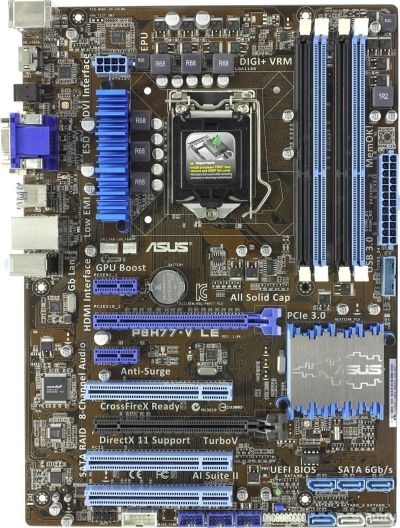 Лот: 13157351. Фото: 1. Комплект ASUS P8H77-V LE + Pentium... Комплекты запчастей