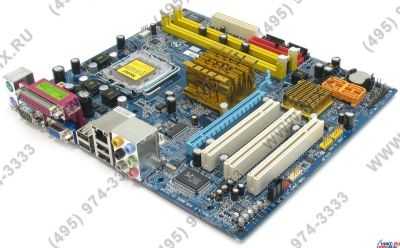 Лот: 7925032. Фото: 1. Материнская плата Gigabyte GA-945GZM-S2... Материнские платы
