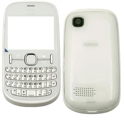 Лот: 3199695. Фото: 1. Корпус Nokia 200/201 ориг.(белый... Корпуса, клавиатуры, кнопки