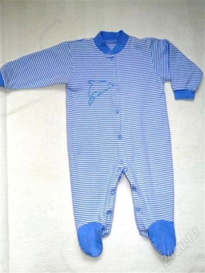 Лот: 1418764. Фото: 1. Мягкий слип в морском стиле, на... Одежда для дома