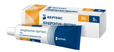 Лот: 23709643. Фото: 1. Хондроитин-Вертекс гель 5% 30г. Лекарства