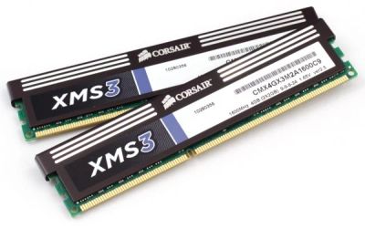 Лот: 7183549. Фото: 1. 4Gb (2x2GB) DDR3 Corsair XMS3... Оперативная память