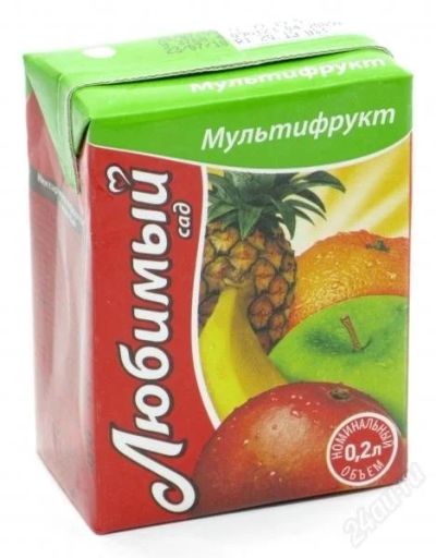 Лот: 2182892. Фото: 1. Сок Любимый 0.2. Напитки