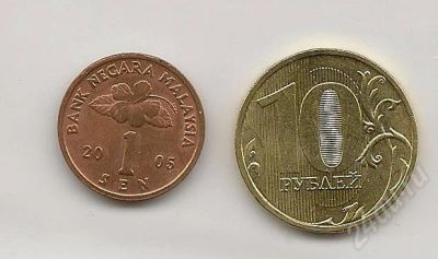 Лот: 562310. Фото: 1. Монета 1 сен Малайзия 2005г. Азия