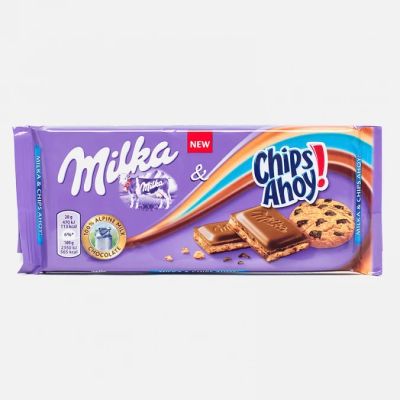 Лот: 8742911. Фото: 1. Milka Chips Ahoy (87 грамм). Шоколад, конфеты