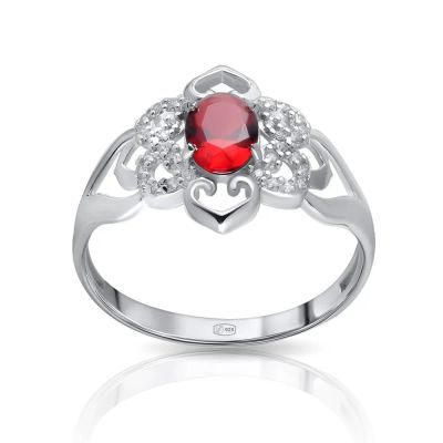 Лот: 23803813. Фото: 1. Кольцо TALANT из серебра с фианитами. Кольца, перстни