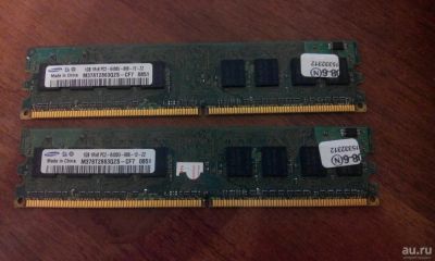 Лот: 13236181. Фото: 1. DDR 2 2GB 2 планки по 1gb Samsung... Разное