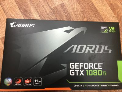 Лот: 14913080. Фото: 1. Видеокарта AORUS 1080ti 11g. Видеокарты