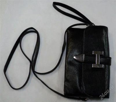 Лот: 2486160. Фото: 1. Чёрный новый клатч. №3. Сумки