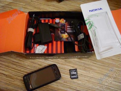 Лот: 725784. Фото: 1. nokia 5800 (полный комплект)срочно. Кнопочные мобильные телефоны