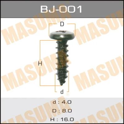 Лот: 18585231. Фото: 1. Саморез masuma 4x16мм уп.20шт... Другое (автозапчасти)