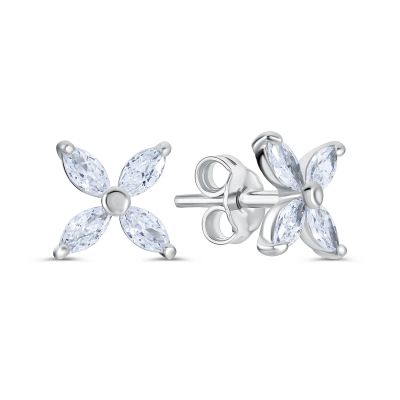 Лот: 23892622. Фото: 1. Серьги-пусеты TALANT Цветок из... Серьги, каффы