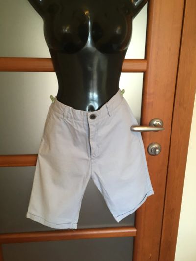 Лот: 25564639. Фото: 1. Шорты голубые. 44 р Zara Boys. Брюки, джинсы, шорты