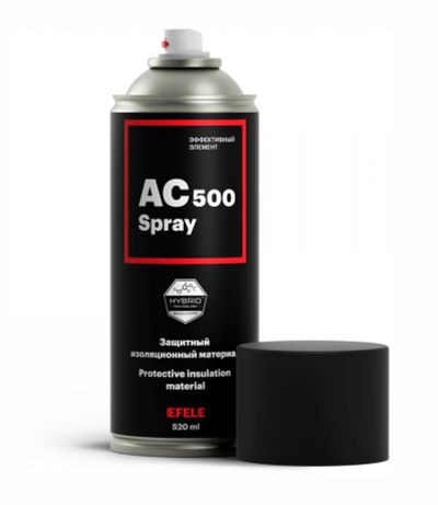 Лот: 21060625. Фото: 1. Жидкая изолента EFELE AC-500 Spray. Другое (электрооборудование)