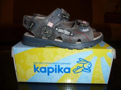 Лот: 5226836. Фото: 1. Сандали кожаные, Kapika с ортопедической... Сандалии