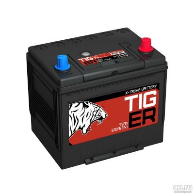 Лот: 18107991. Фото: 1. Tiger red X-treme 75D23L (65... Аккумуляторы