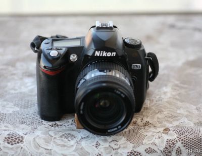 Лот: 13252472. Фото: 1. Nikon d70 kit 24-50. Цифровые зеркальные