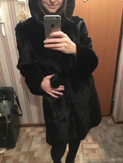 Лот: 8571469. Фото: 1. Норковая шуба с капюшоном-транформером... Верхняя одежда