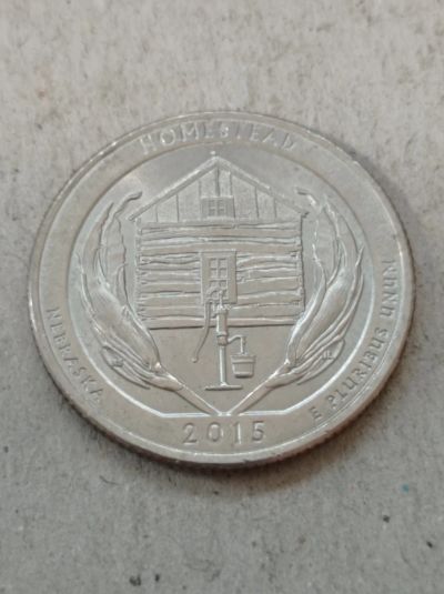 Лот: 8701476. Фото: 1. 25 центов 2015 г. Серии парки... Америка