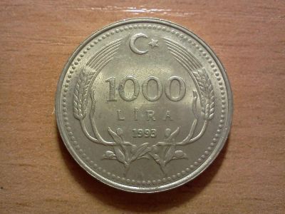 Лот: 6429623. Фото: 1. 1000 лир турция. Европа