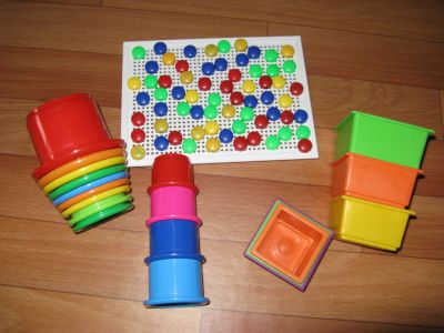 Лот: 4656663. Фото: 1. мозаика+2 пирамидки=одним лотом. Развивающие